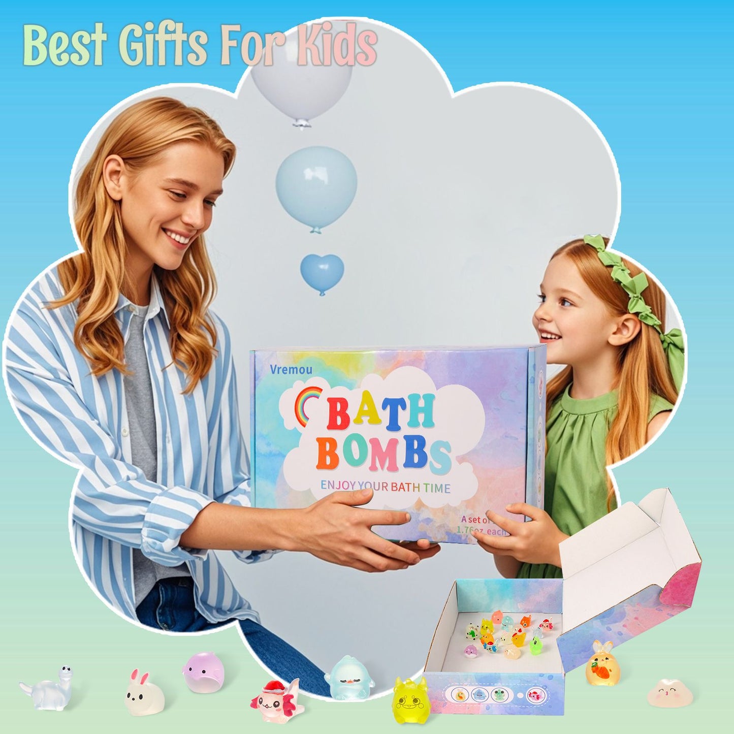 Bath Bombs for Kids with Surprise