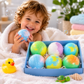 Splash Surprise 6-pack of kids' bath bombs with surprise toys inside