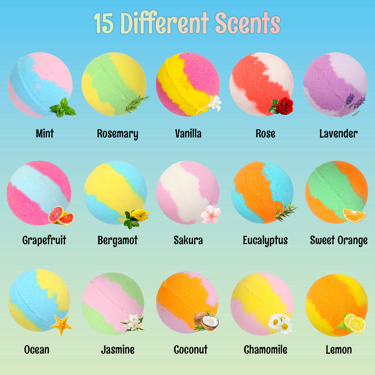 Bath Bombs for Kids with Surprise