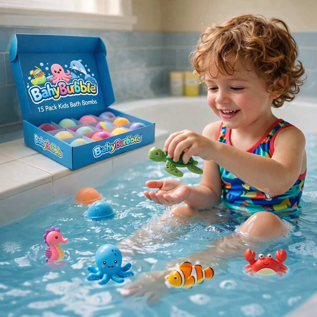 Kids Bath Bombs with Surprise Toy Inside (15 Pack)