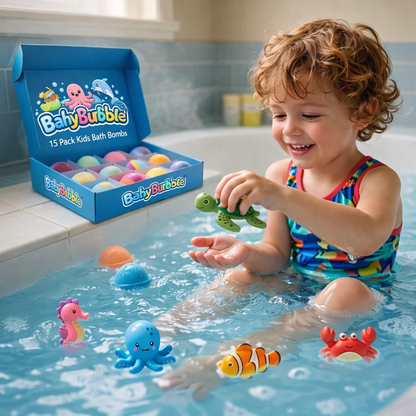 Kids Bath Bombs with Surprise Toy Inside (15 Pack)