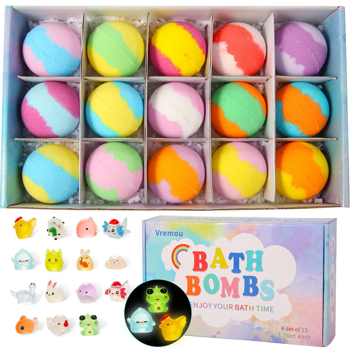 Bath Bombs for Kids with Surprise