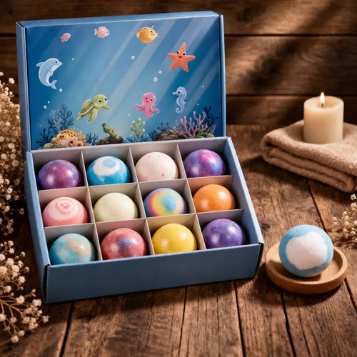 12 pack Bath Bombs for Kids with Surprise Toy Inside